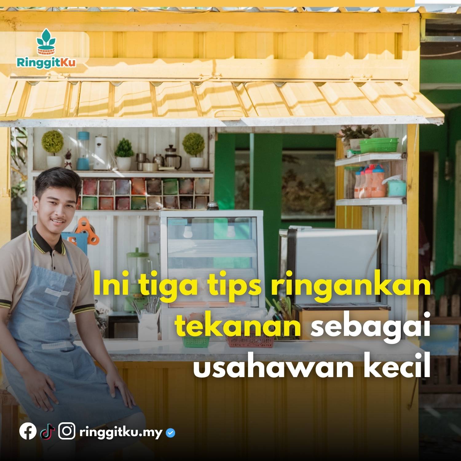 Ini tiga tips ringankan tekanan sebagai usahawan kecil