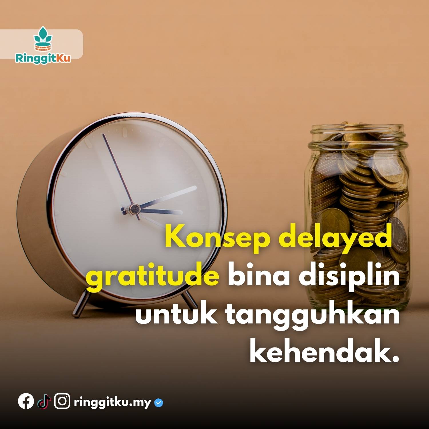 Konsep delayed gratitude bina disiplin untuk tangguhkan kehendak.