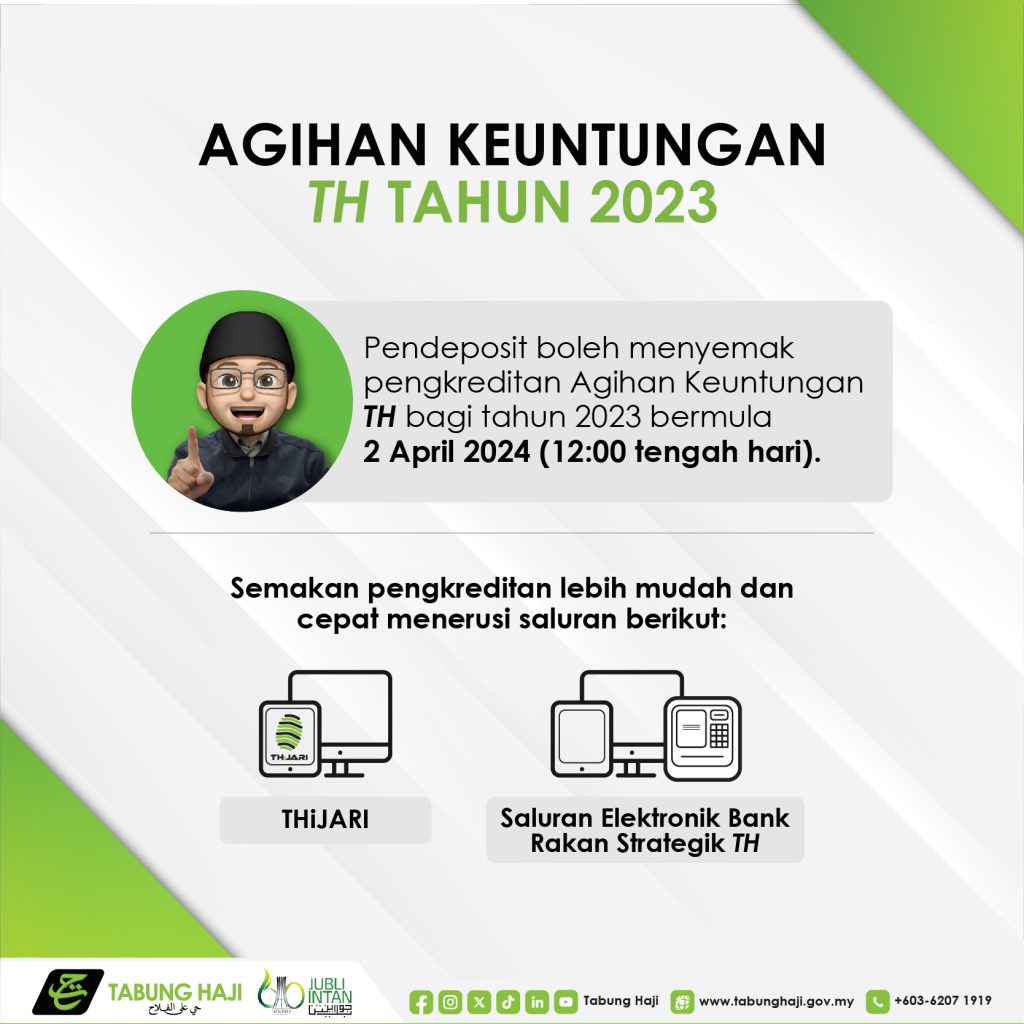 Agihan Dividen Tabung Haji 2024